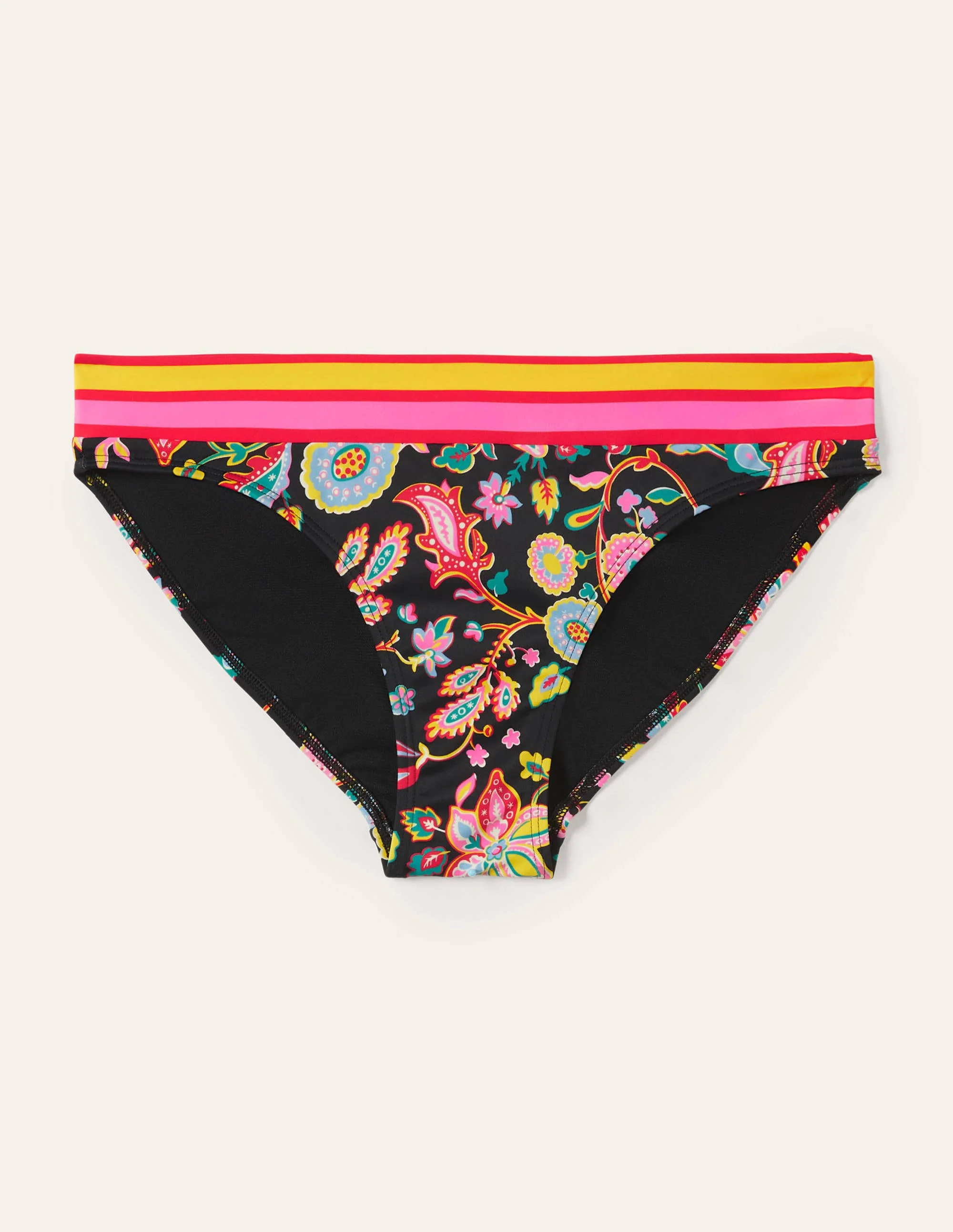 Ithaca Panel Bikini Bottoms-Nero, Opulent Paradise - Image 6