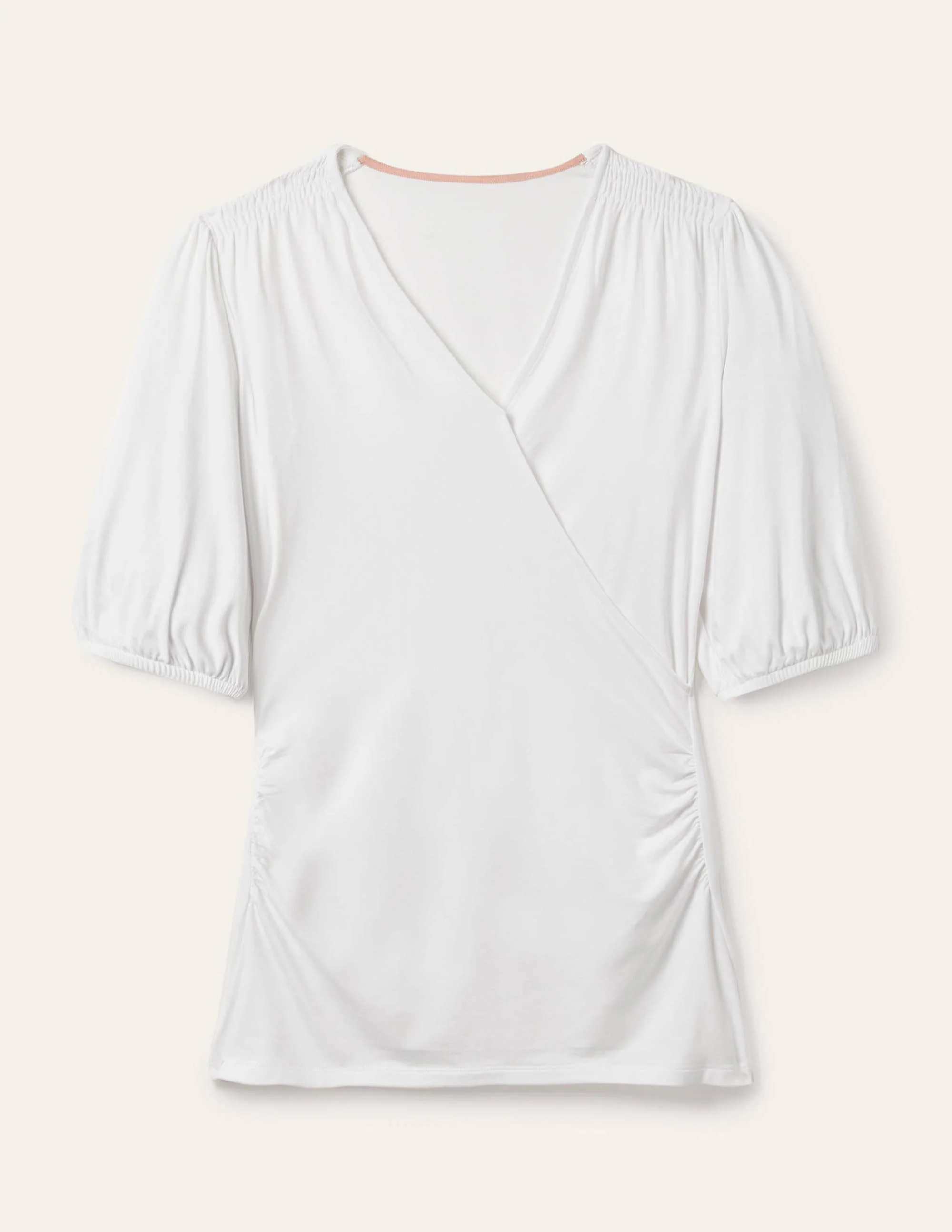 Joanna Wrap Top-White - Image 5