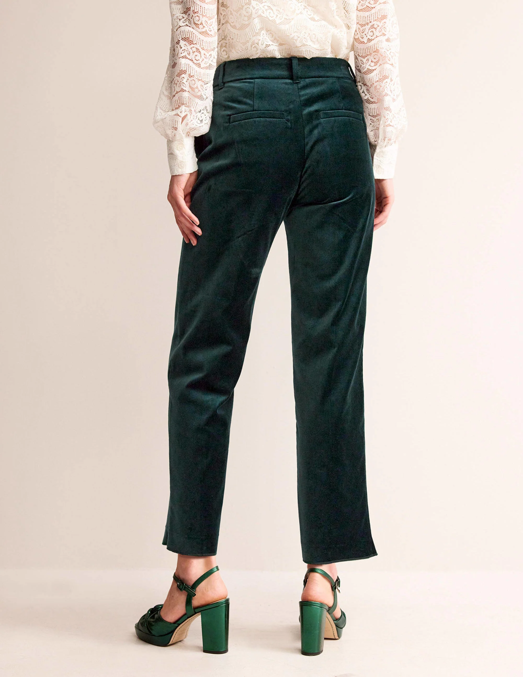 Kew Velvet Trousers-Trekking Green - Image 3