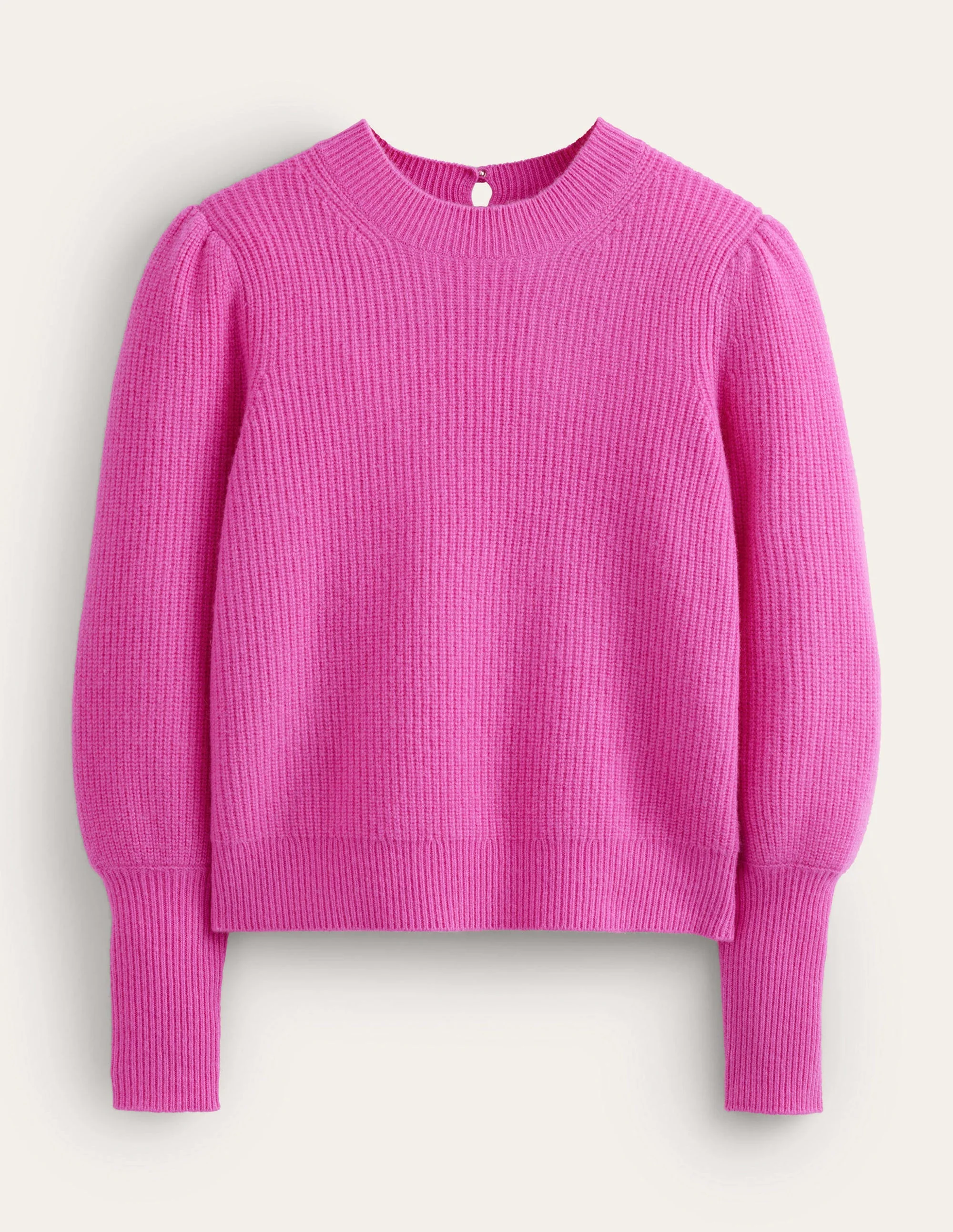 Key-Hole Cashmere Jumper-Rose Violet - Image 6