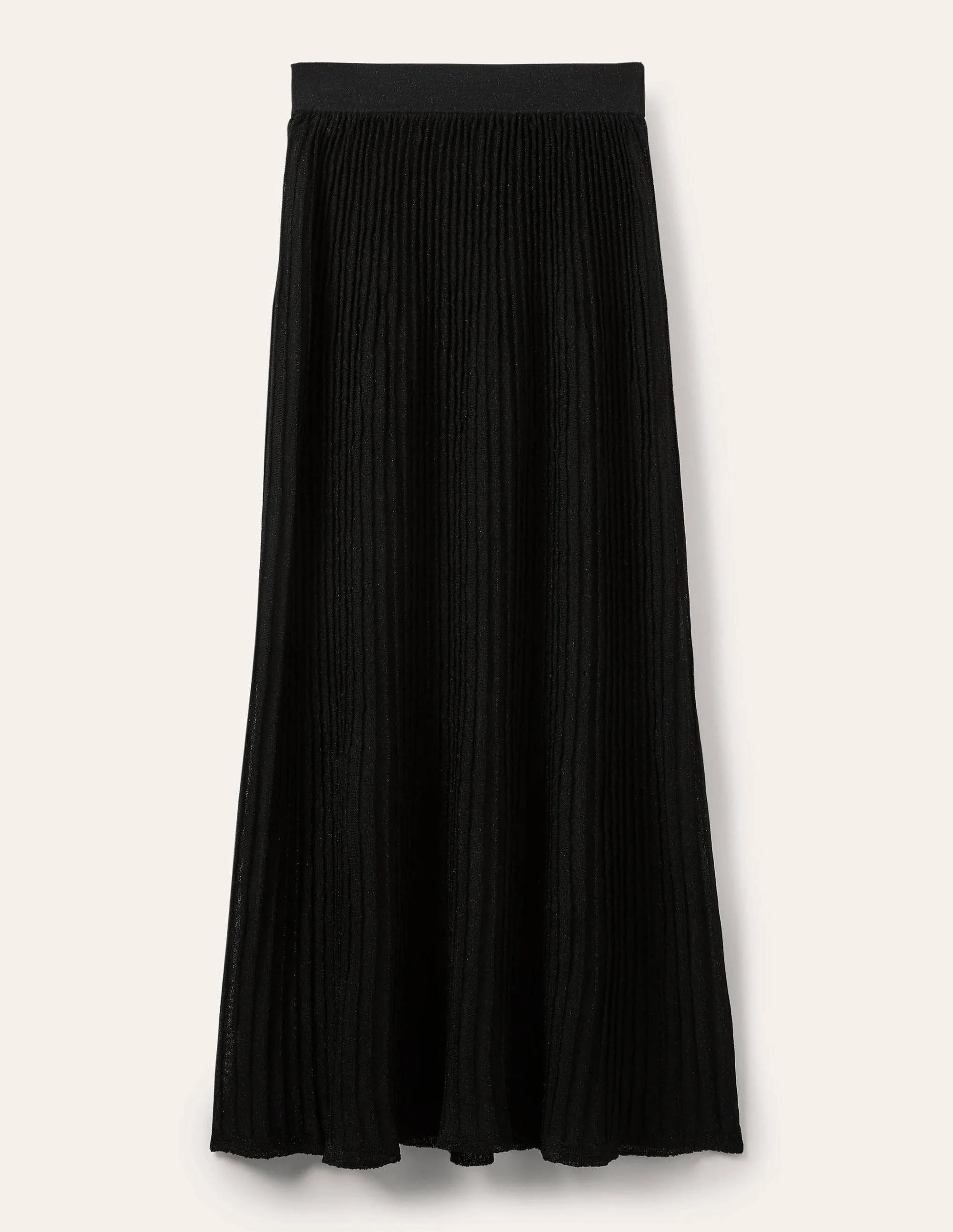 Knitted Party Skirt-Black Metallic - Image 6