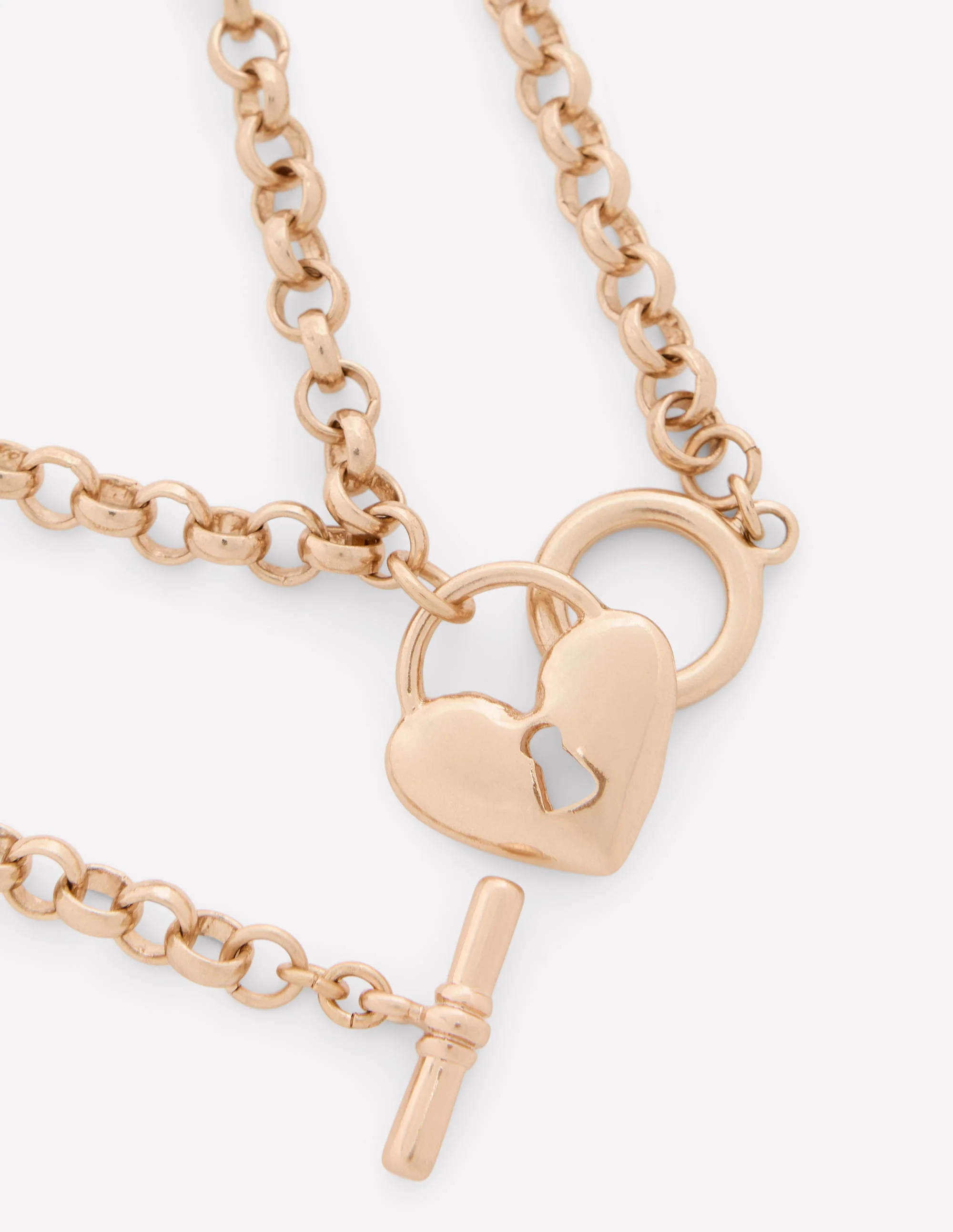 Love Lock Necklace-Gold - Image 4