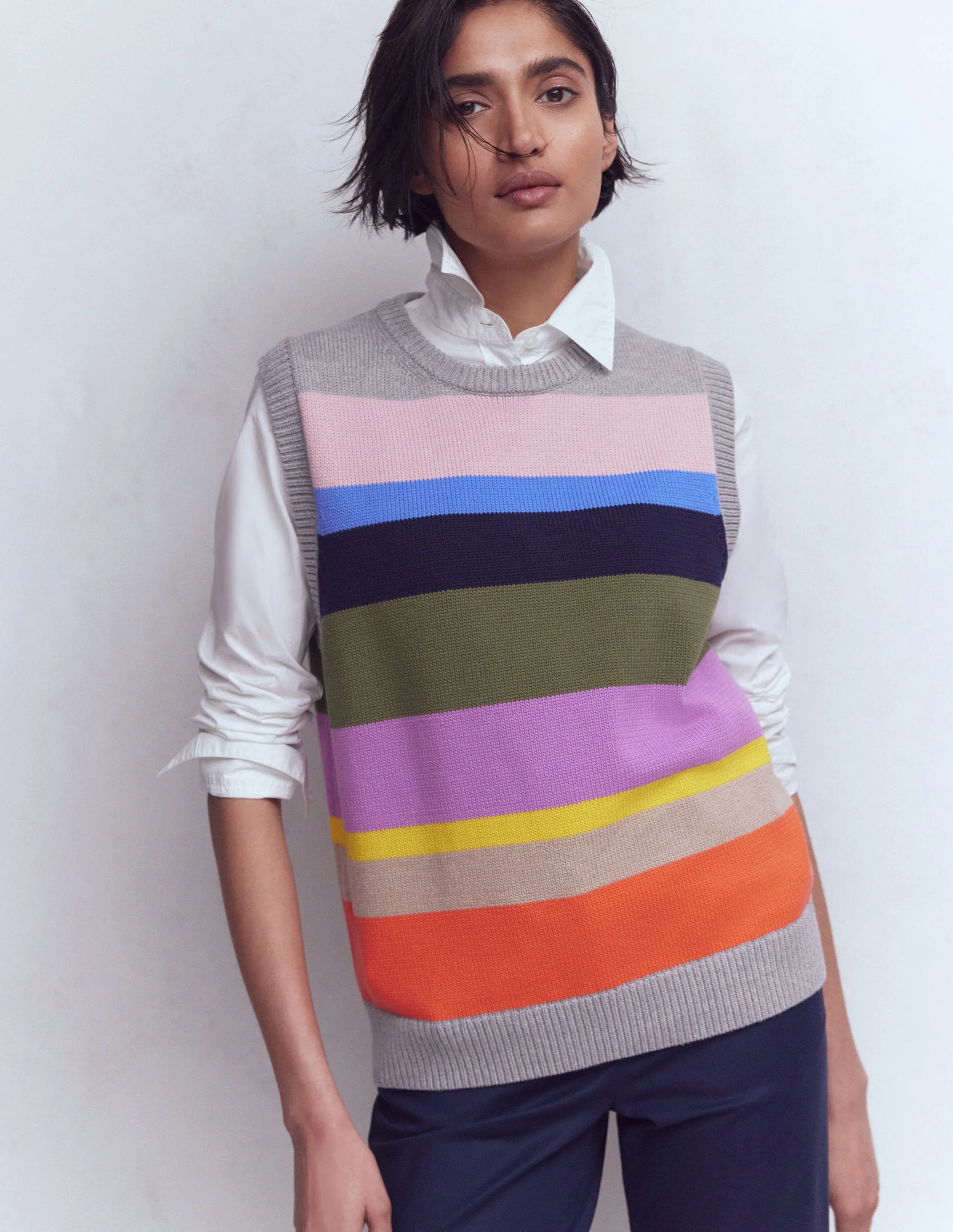 Lucy Cotton Tank-Multi, Rainbow