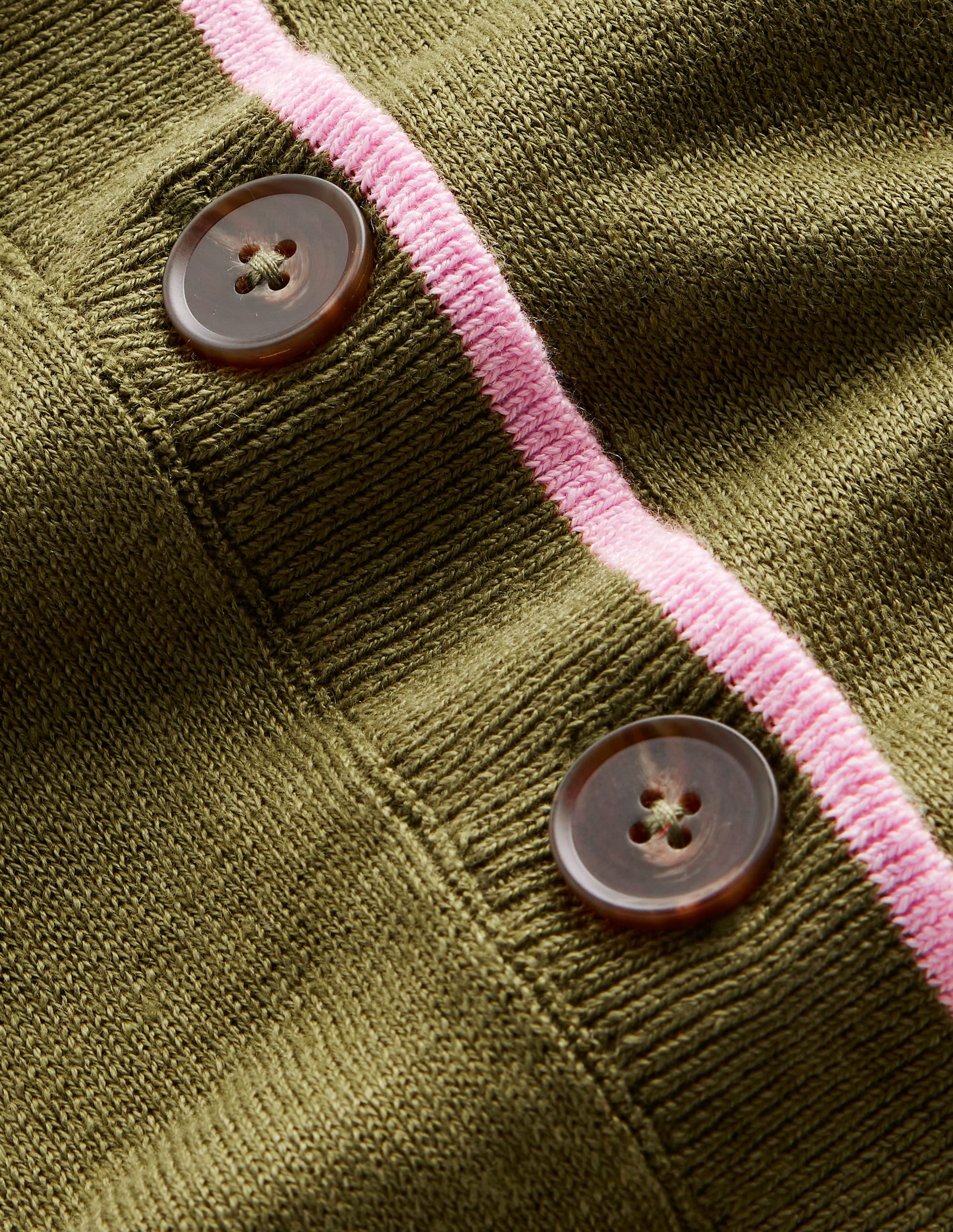 Maggie V-Neck Linen Cardigan-Spruce Green - Image 6