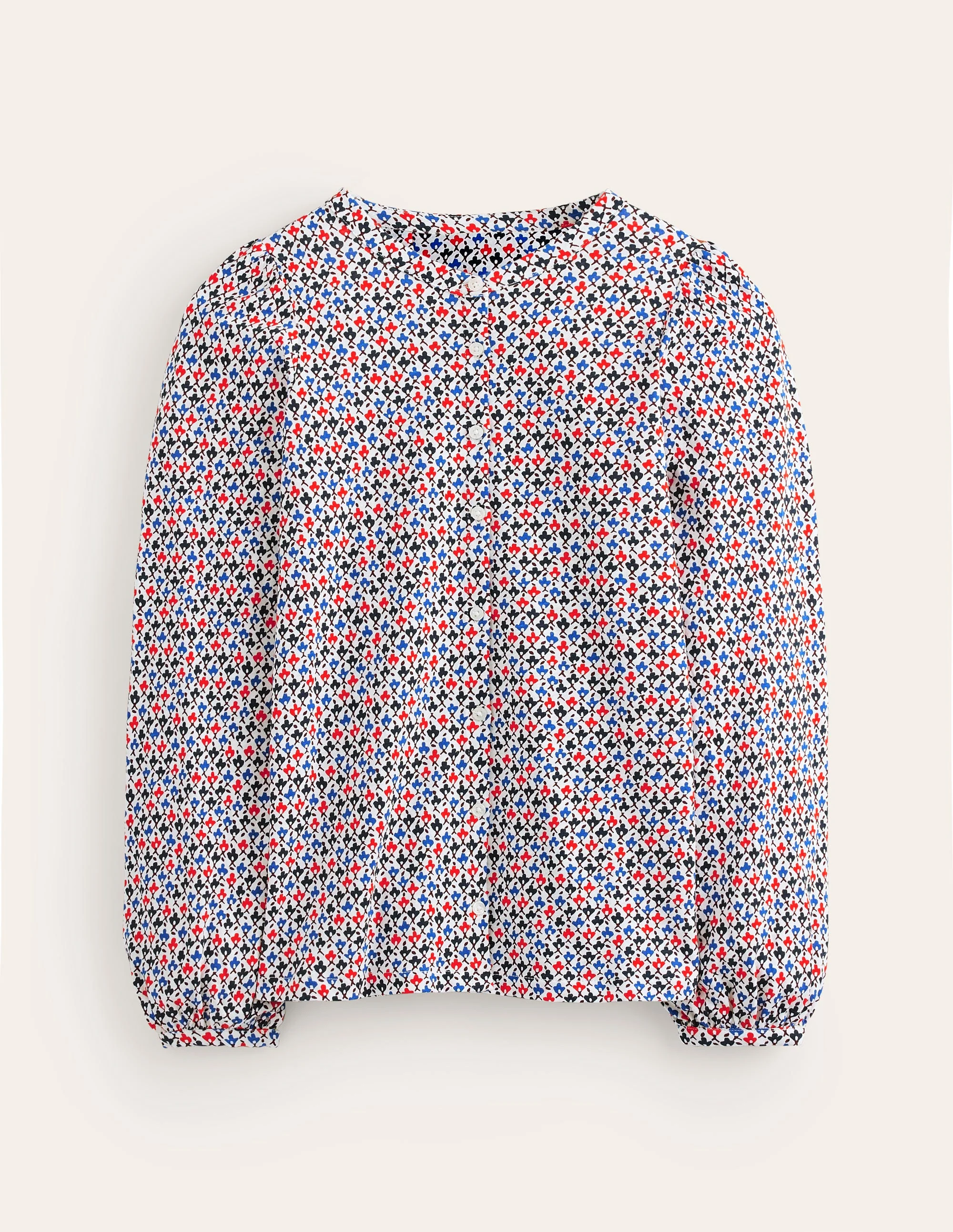 Marina Jersey Shirt-Multi, Trellis Bud - Image 5