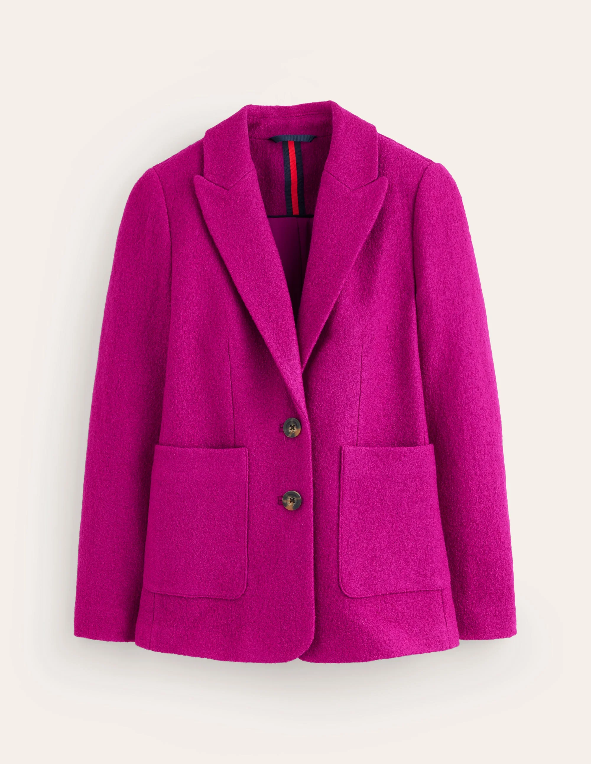 Marylebone Textured Blazer-Vibrant Plum - Image 6