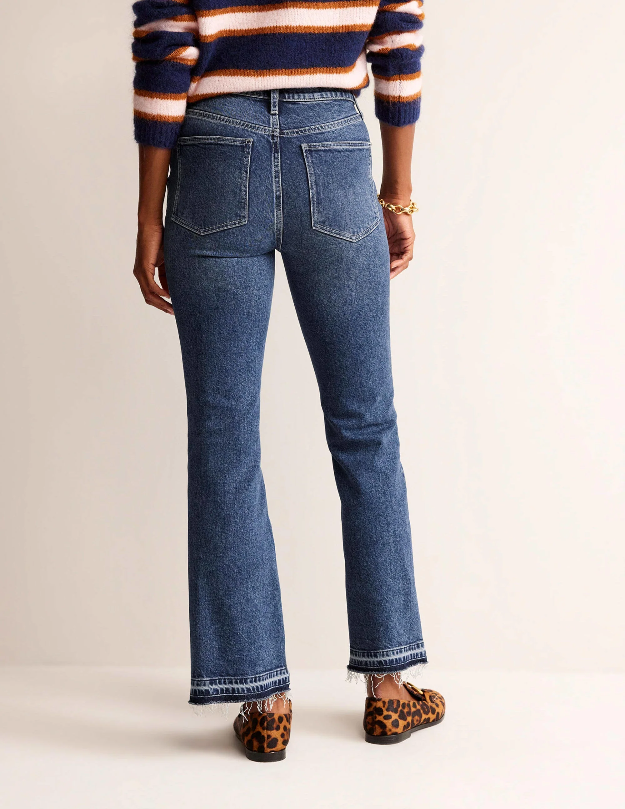 Mid Rise Baby Kick Jeans-Dark Vintage - Image 3