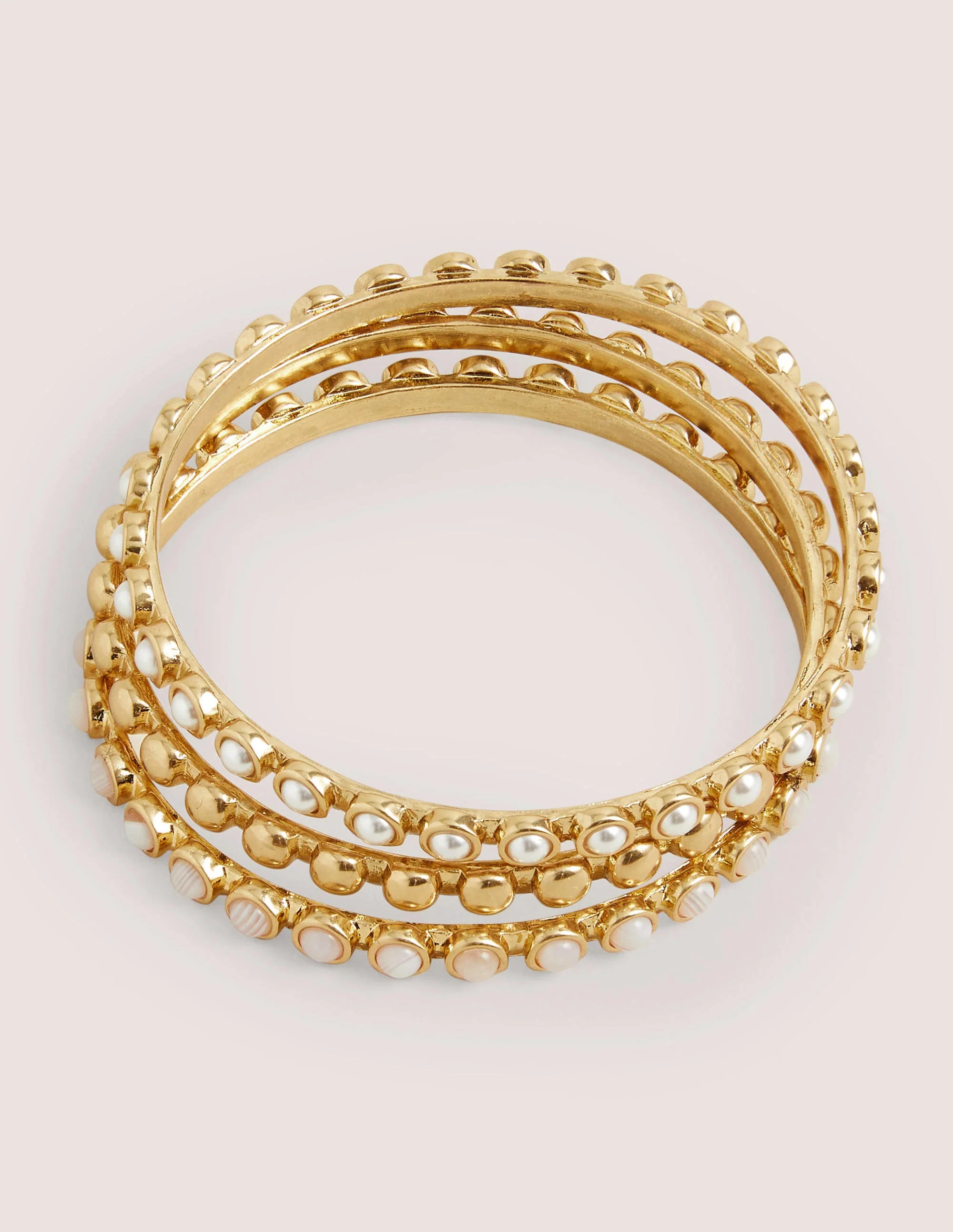 Mini Dome Disk Bangles-Neutral