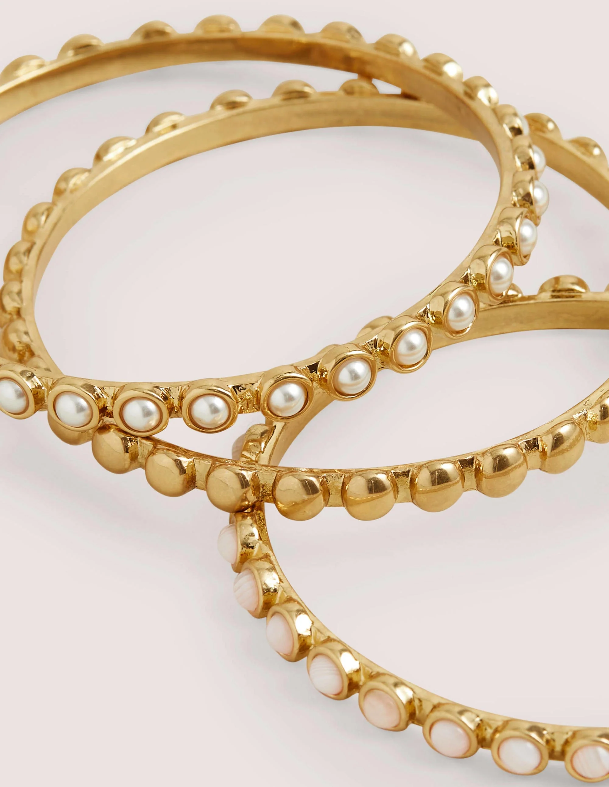 Mini Dome Disk Bangles-Neutral - Image 2