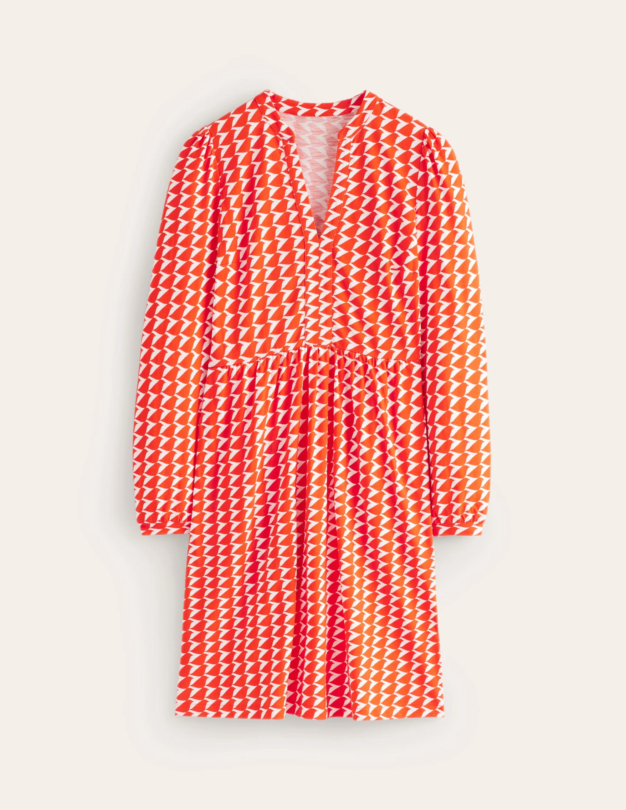 Naomi Relaxed Jersey Dress-Blaze Orange, Birdie - Image 5