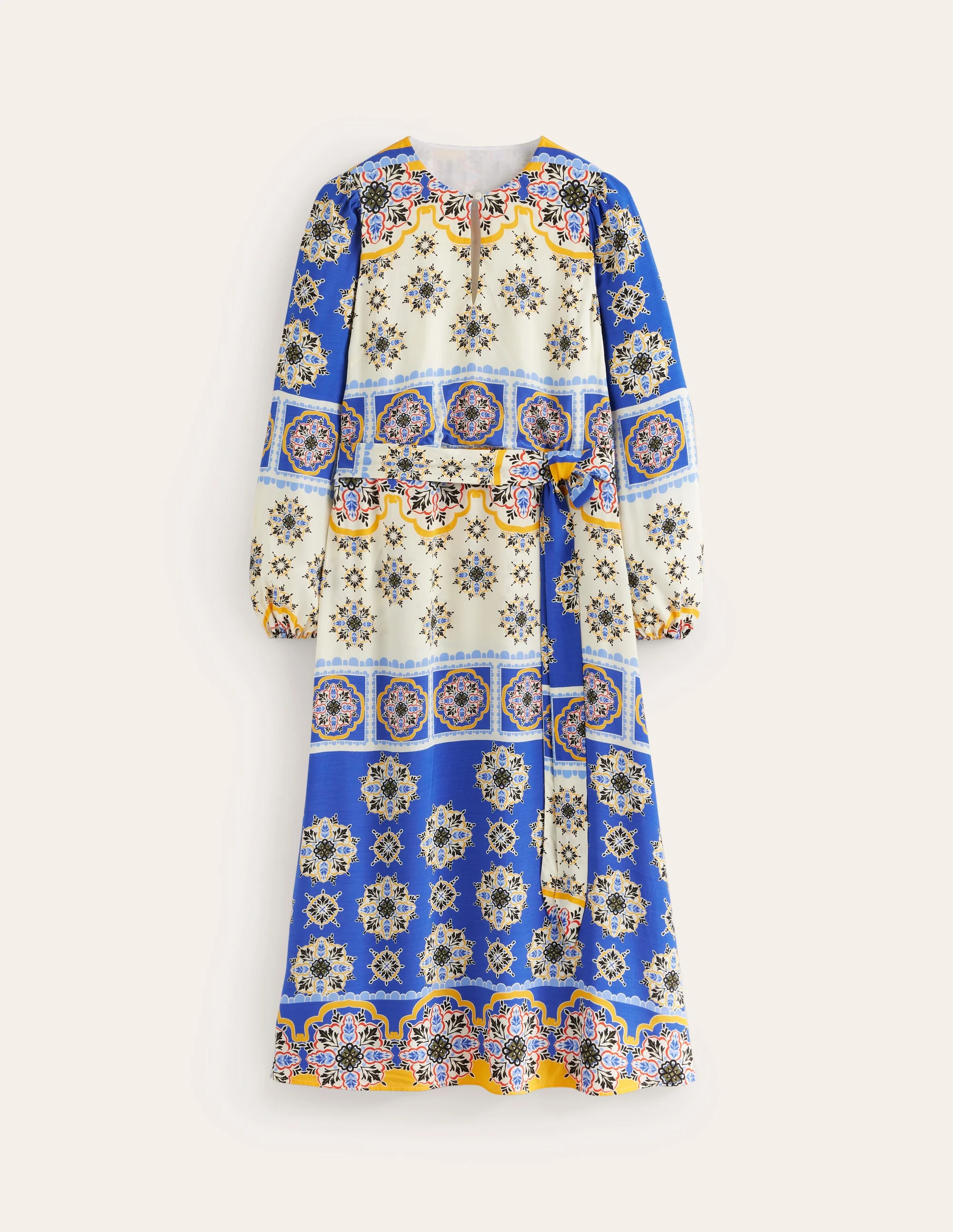 Occasion Blouson Maxi Dress-Surf The Web, Mosaic Charm - Image 6