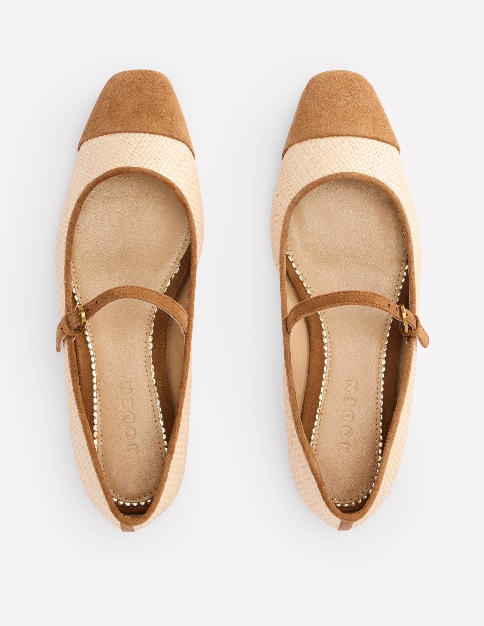 Penelope Mary Jane Flat-Natural - Image 5