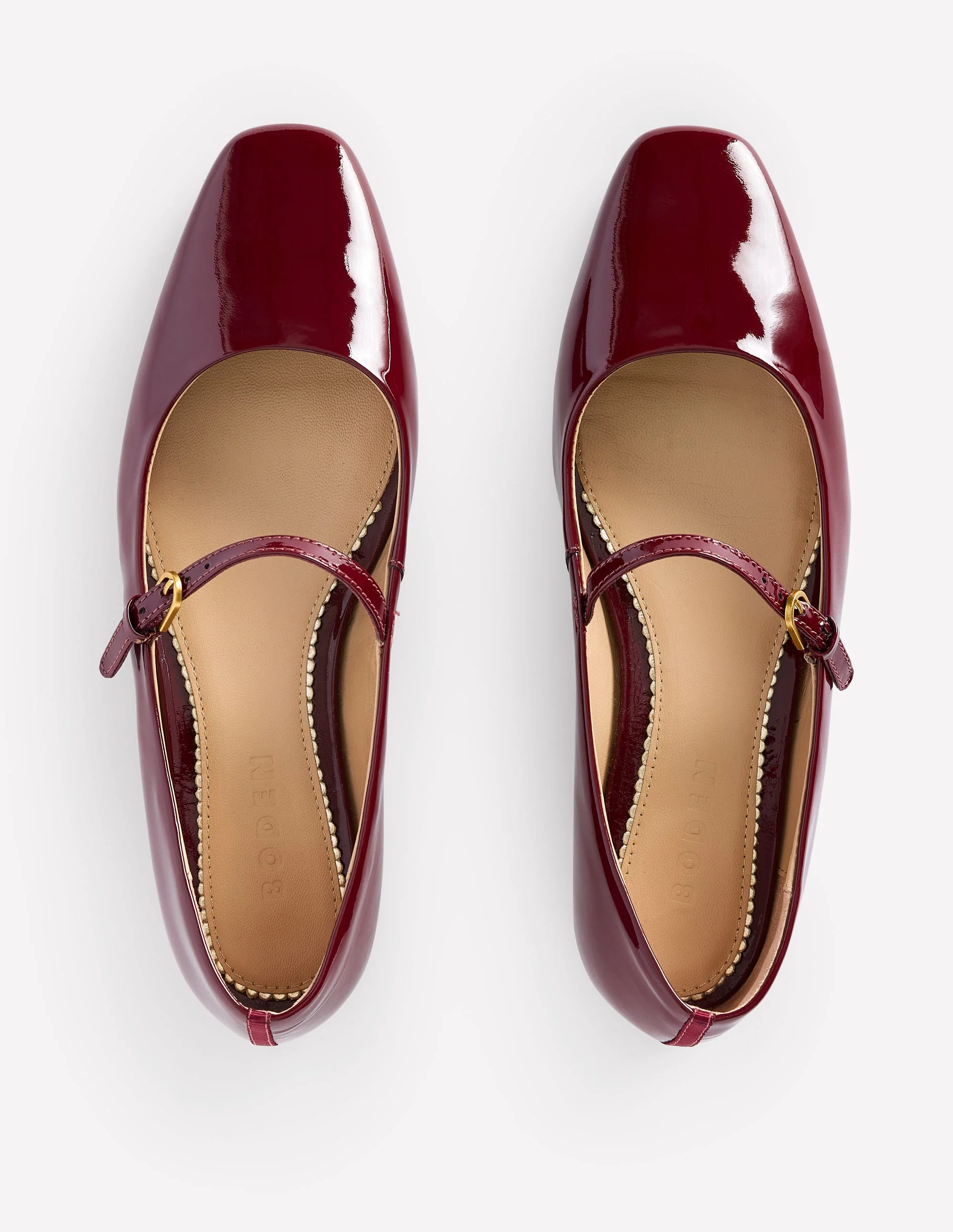 Penelope Mary Jane Flat-Oxblood - Image 5