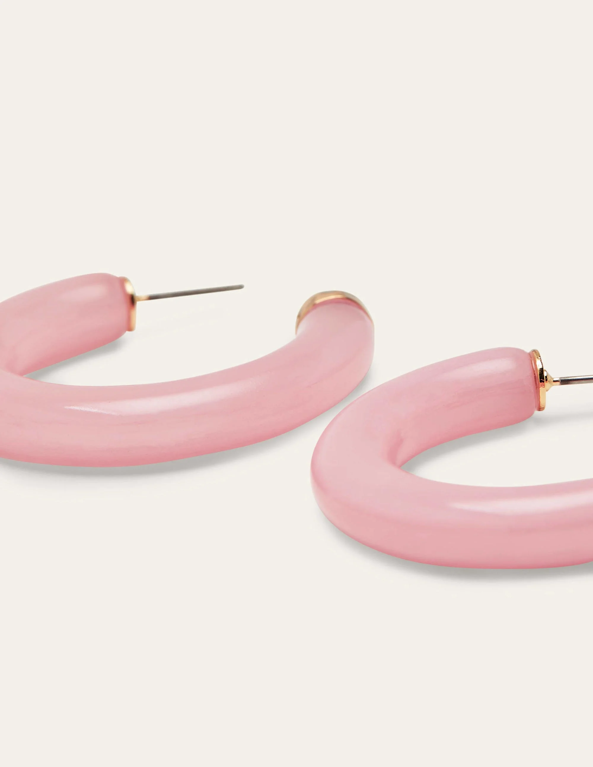 Resin Hoop Earrings-Wild Rose - Image 3