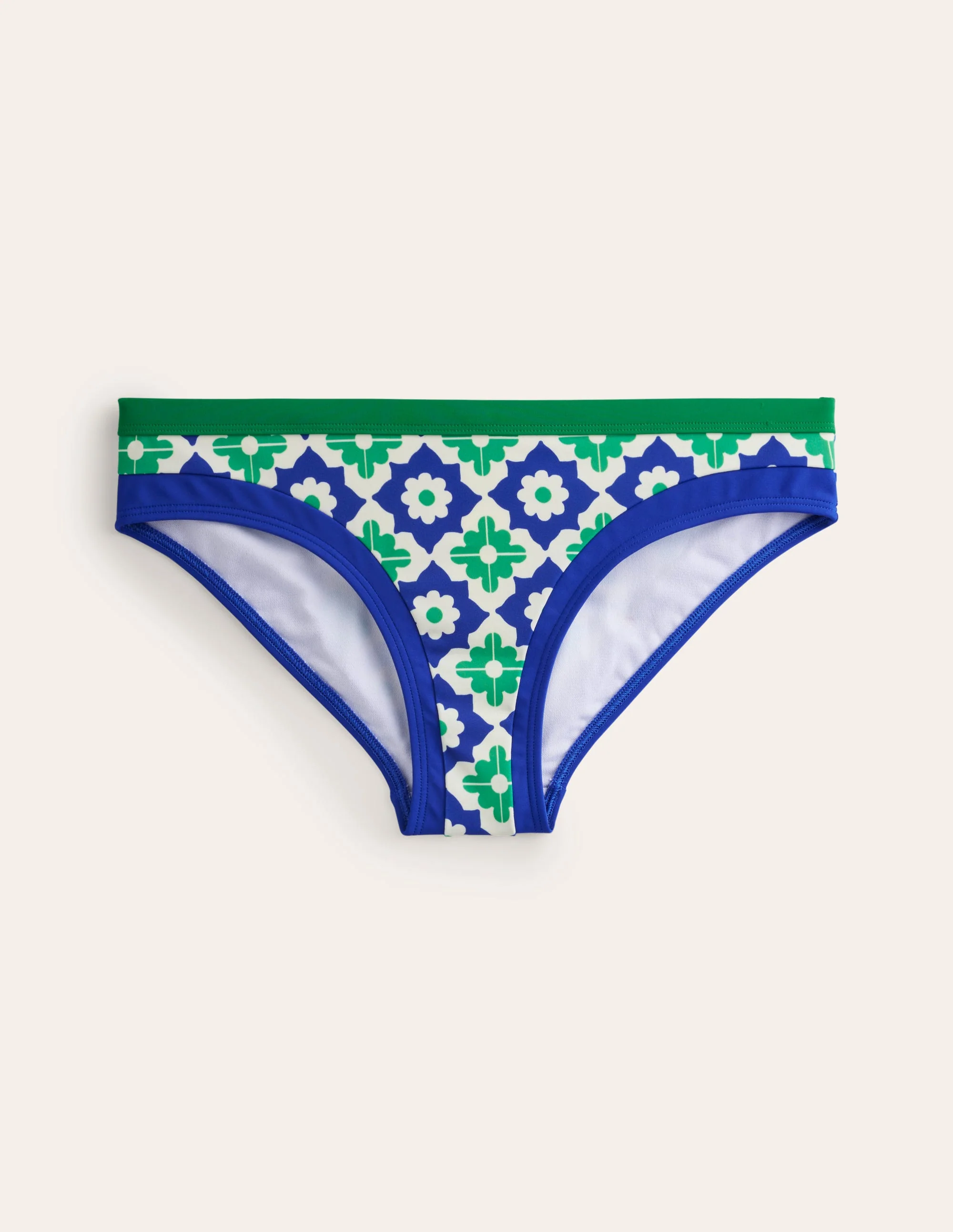 Santorini Bikini Bottoms-Surf The Web, Geometric Stamp - Image 5