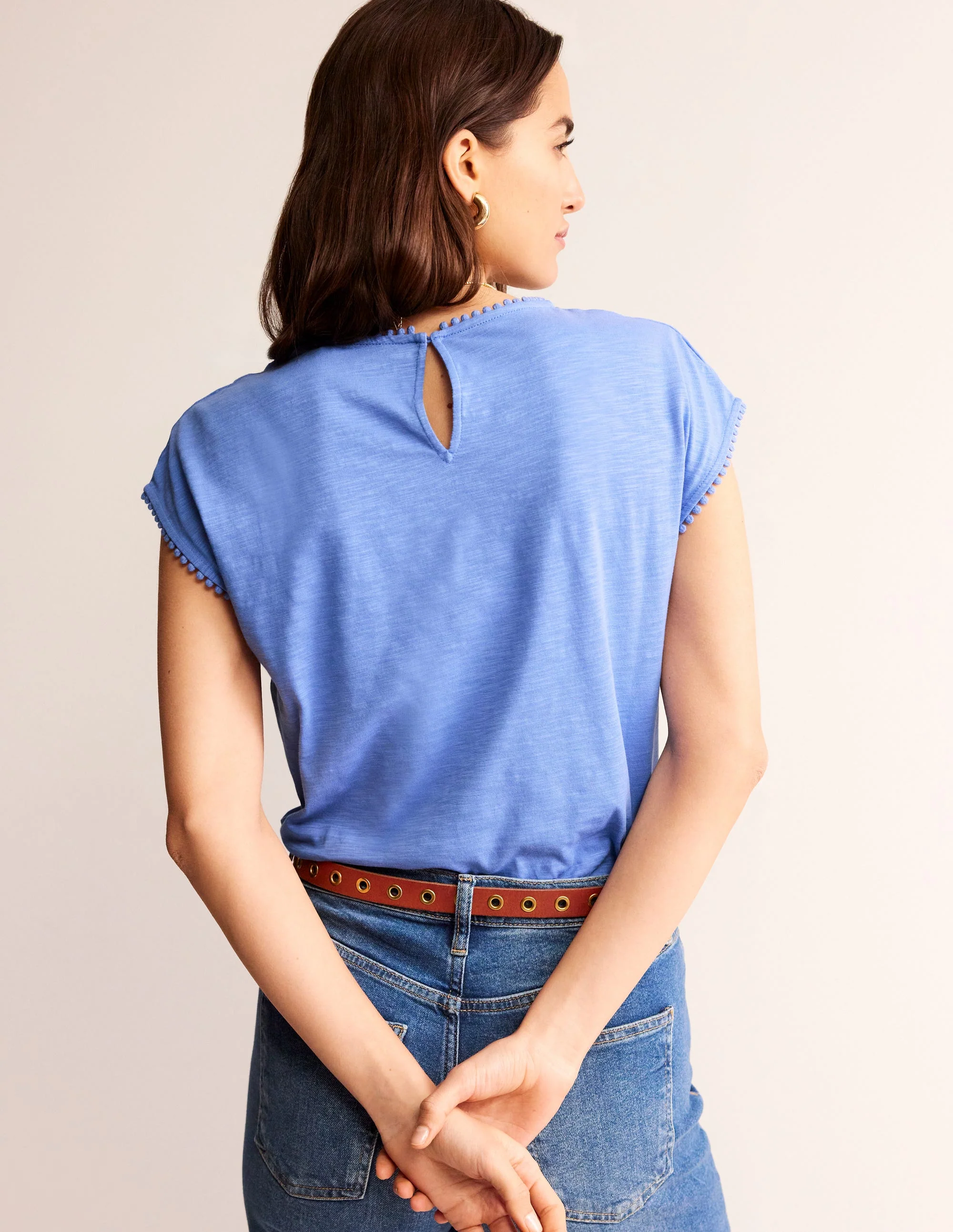 Sasha Broderie T-Shirt-Ebb and Flow - Image 3
