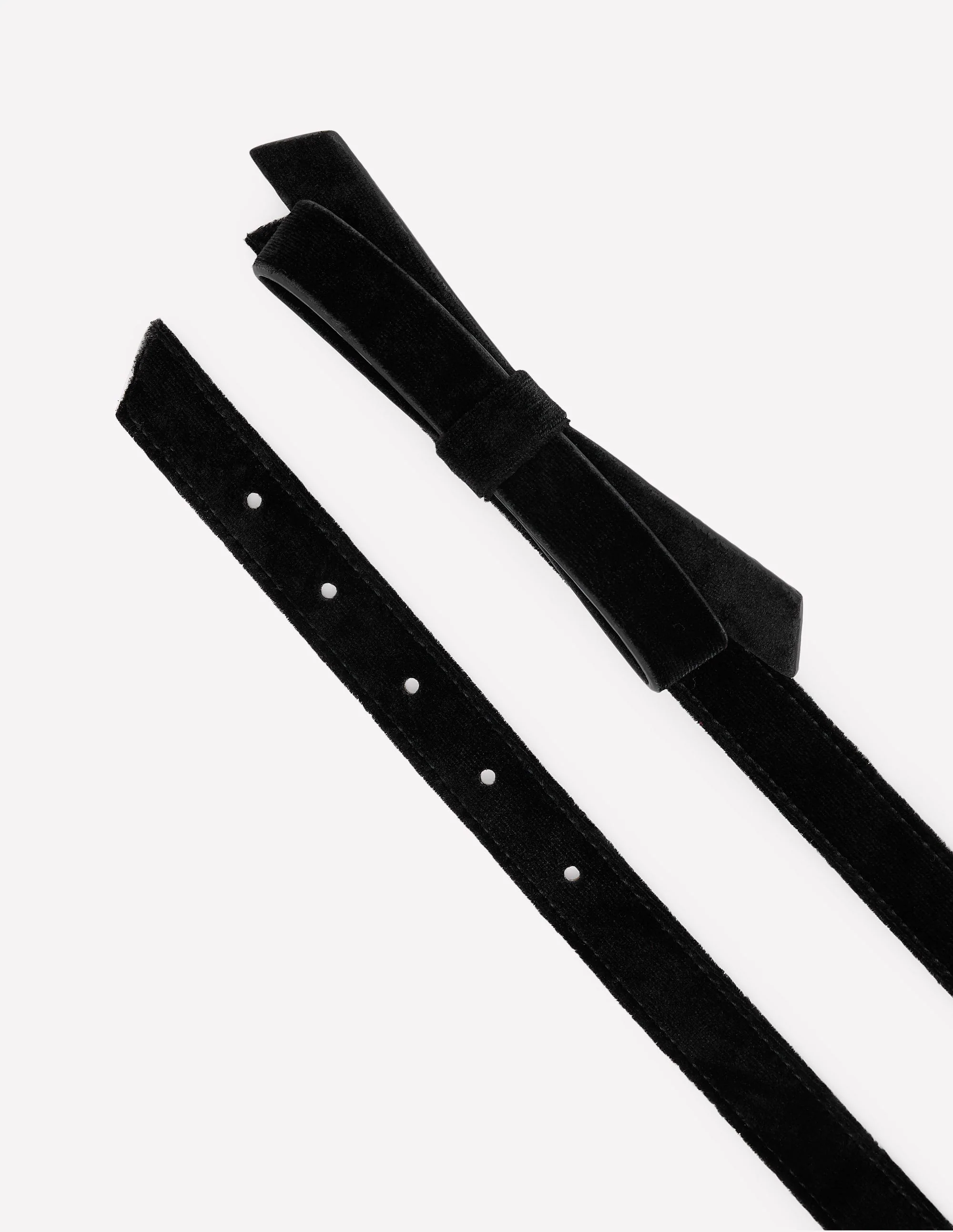 Skinny Bow Belt-Black Velvet - Image 4
