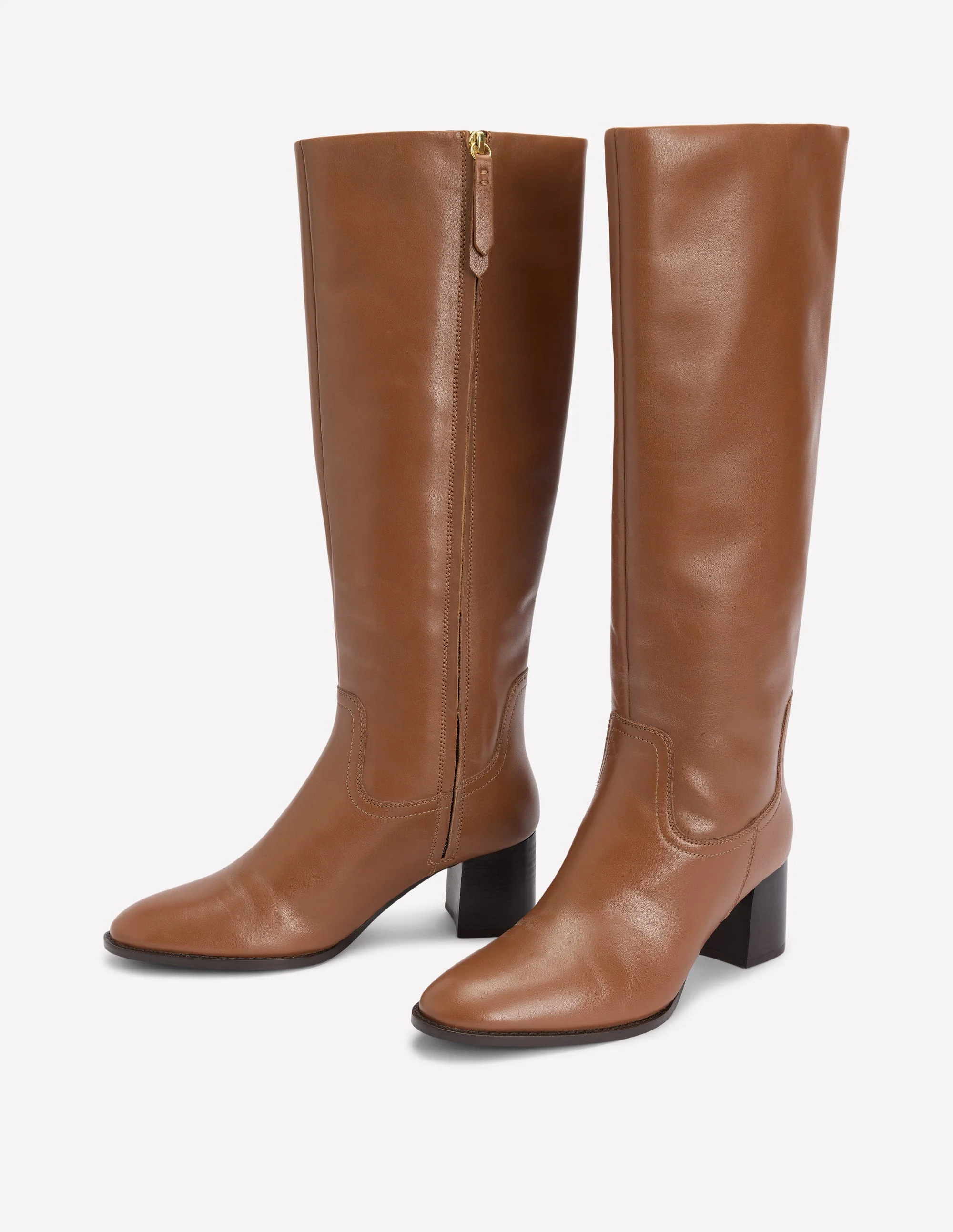 Skye Smart Knee Boots-Tan - Image 3