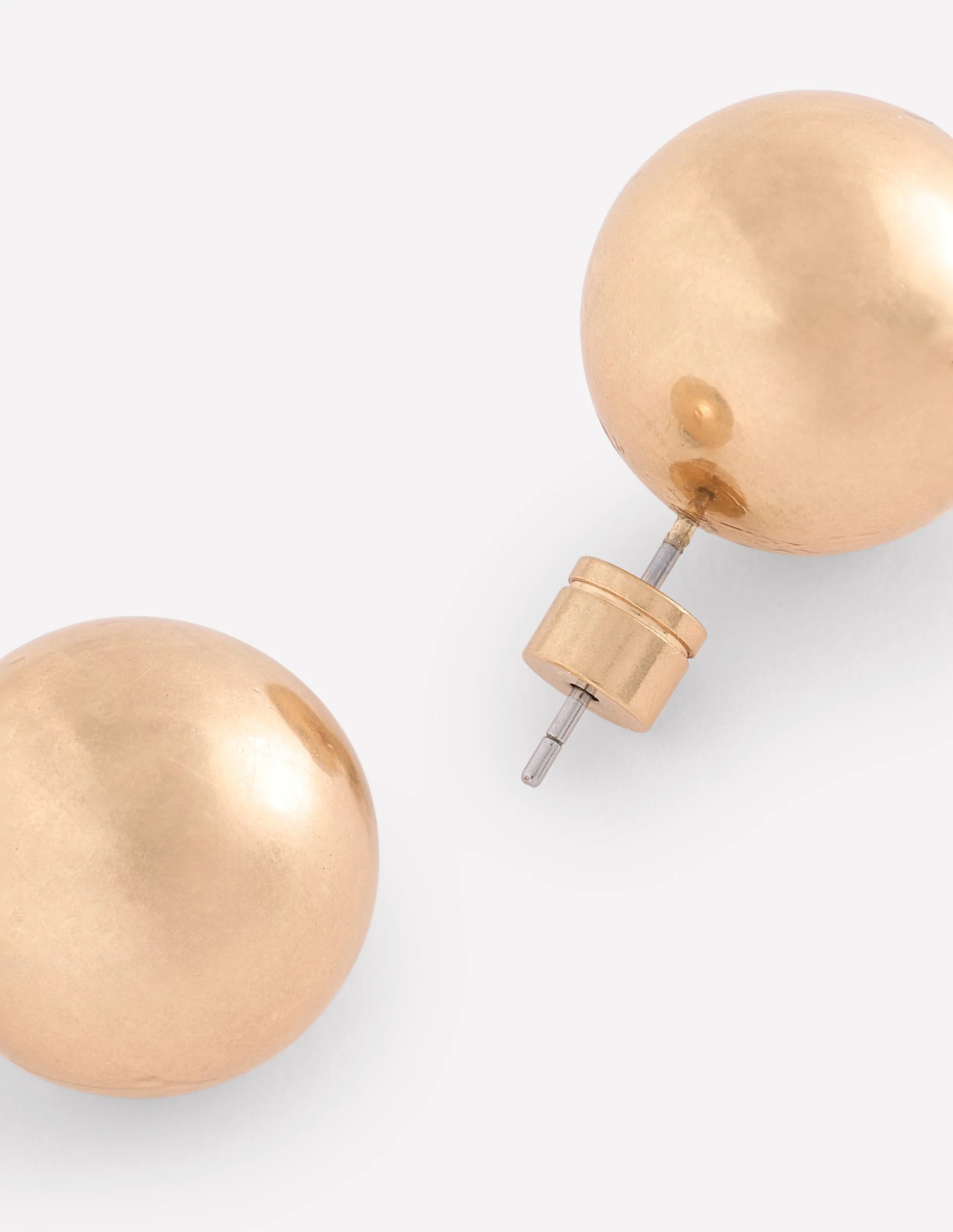 Statement Stud Earrings-Gold - Image 3
