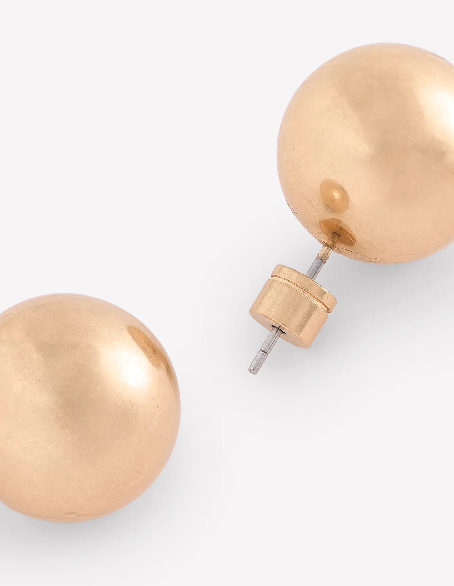 Statement Stud Earrings-Gold - Image 4