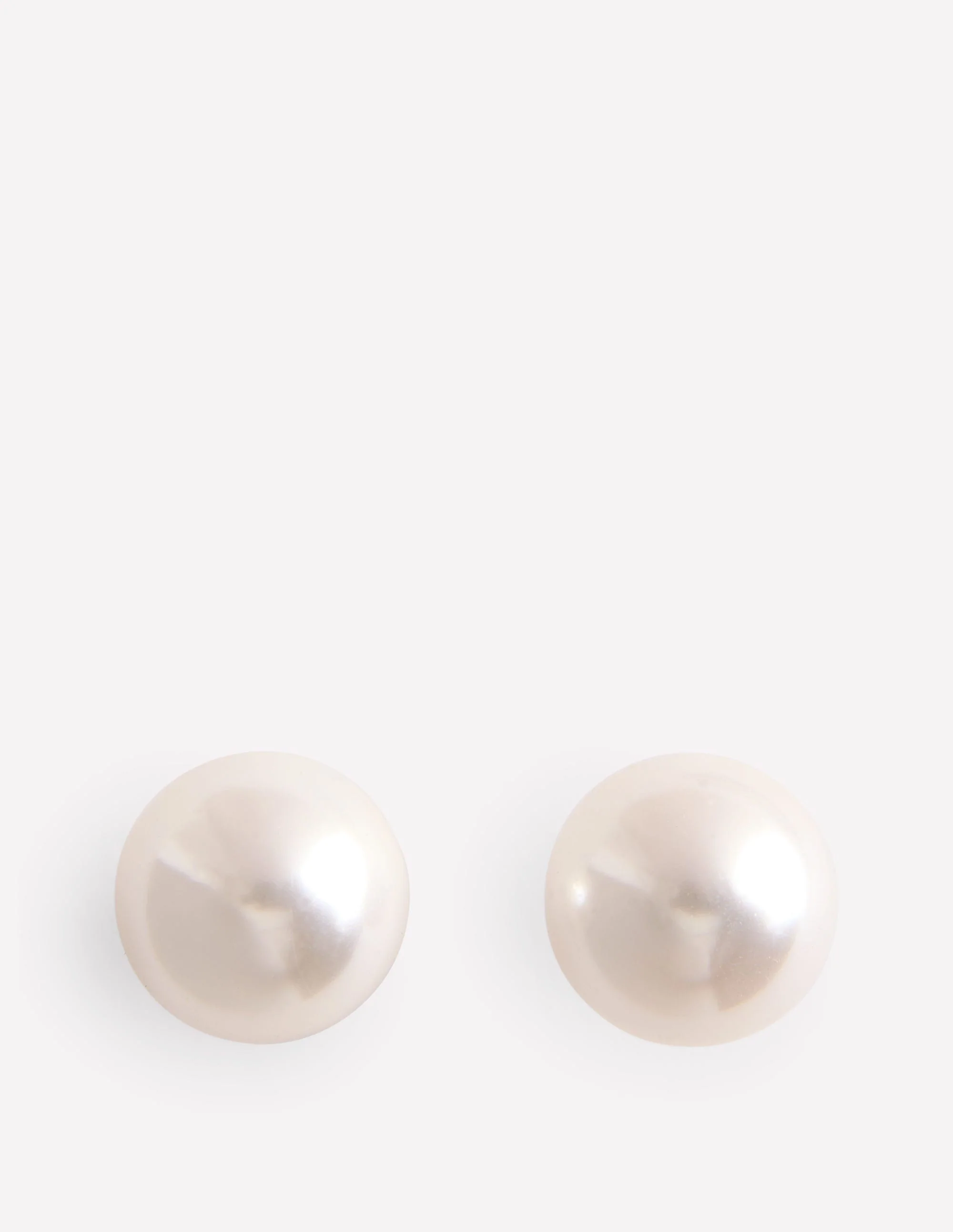 Statement Stud Earrings-Ivory - Image 2