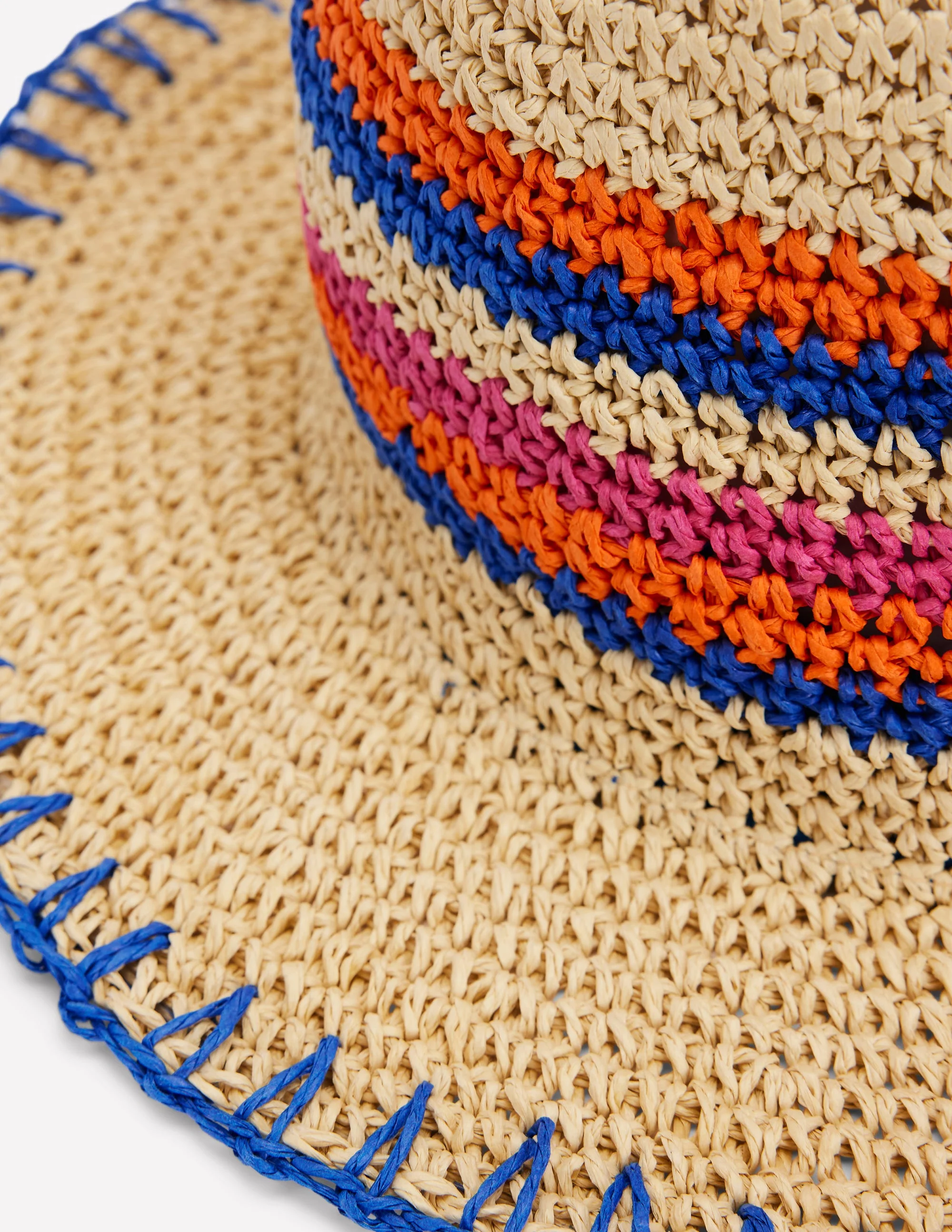 Stripe Straw Hat-Multi Stripe - Image 3