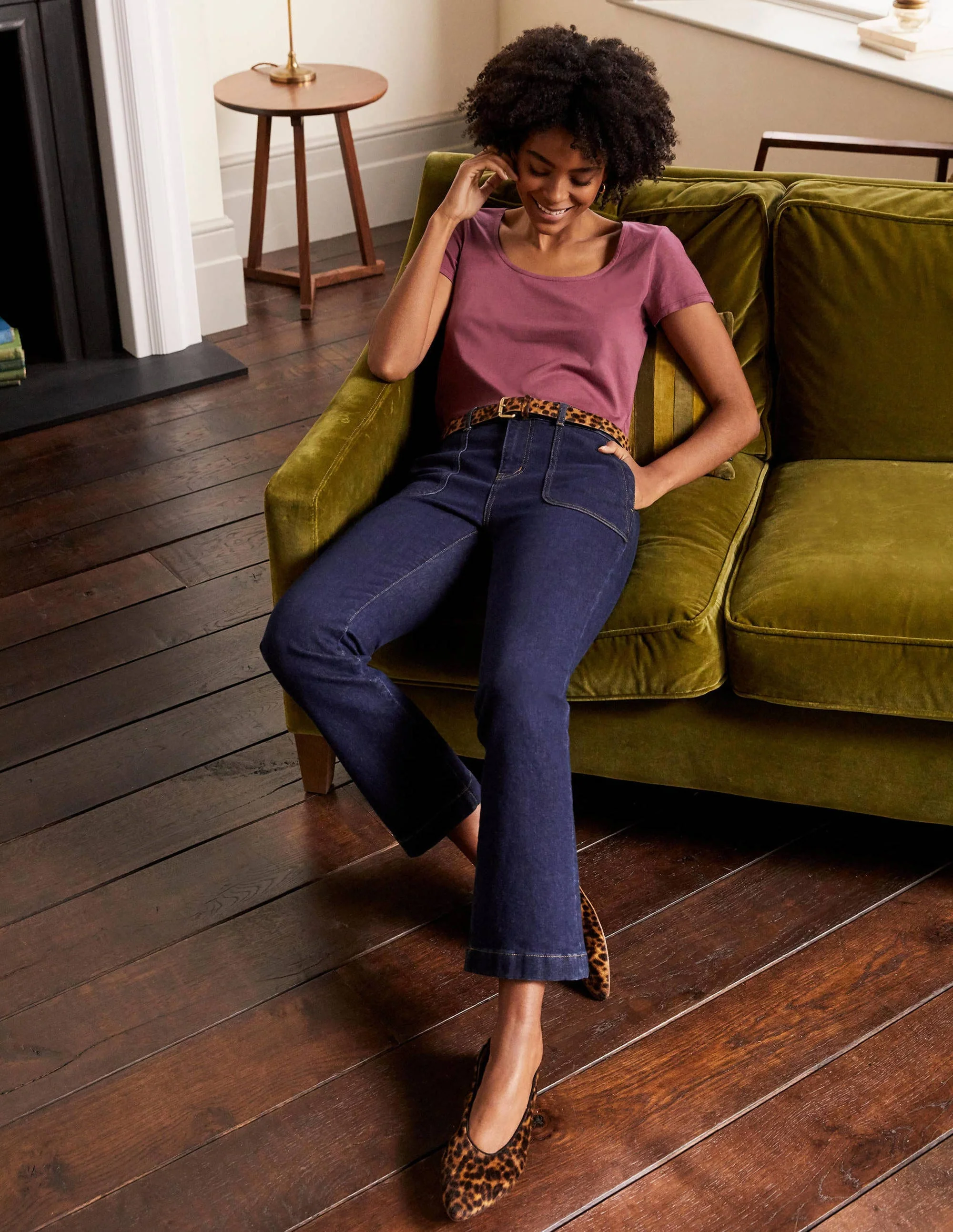 Supersoft Scoop Tee-Figgy Pudding - Image 2