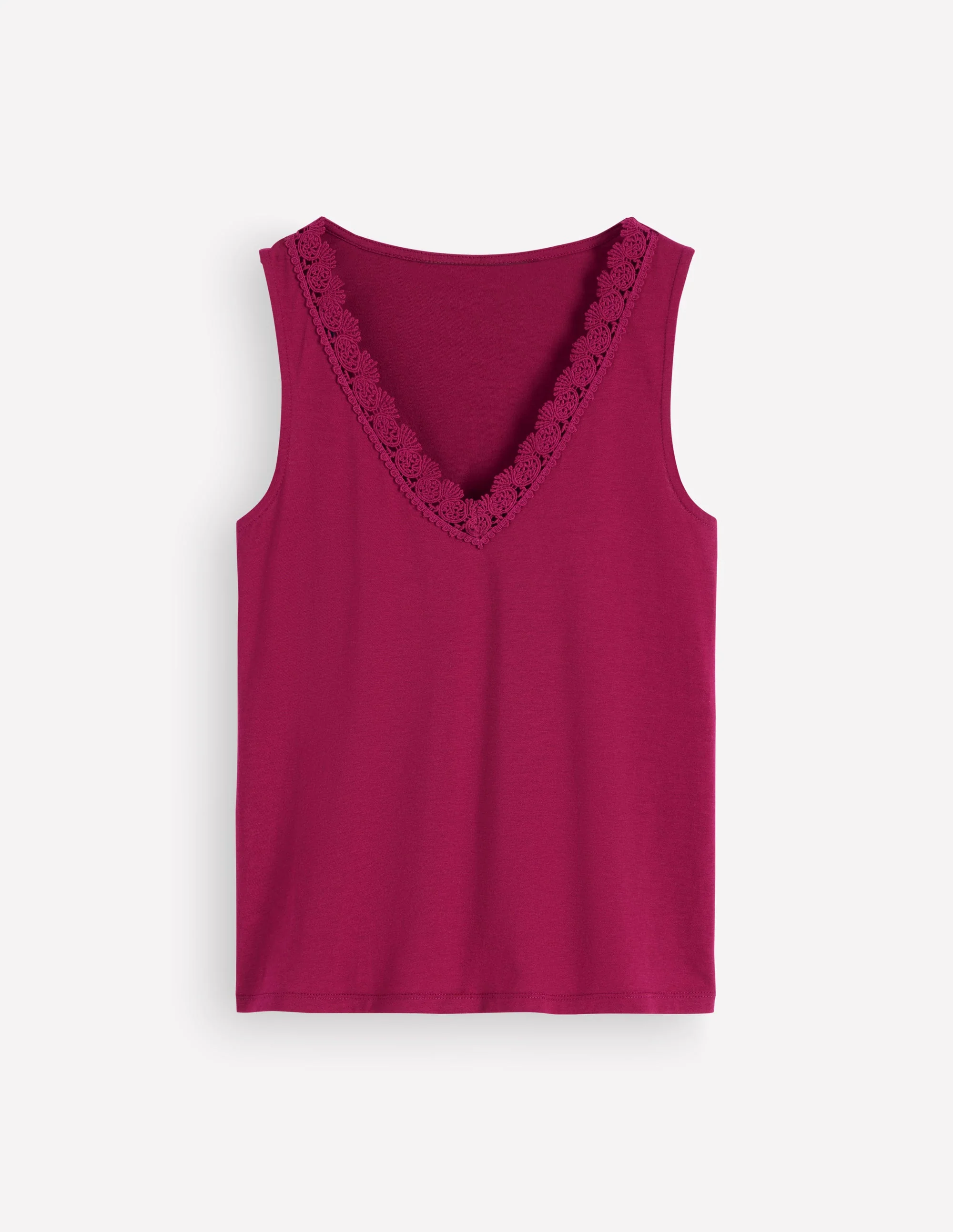 Supersoft V Neck Trim Vest-Beetroot Red - Image 5