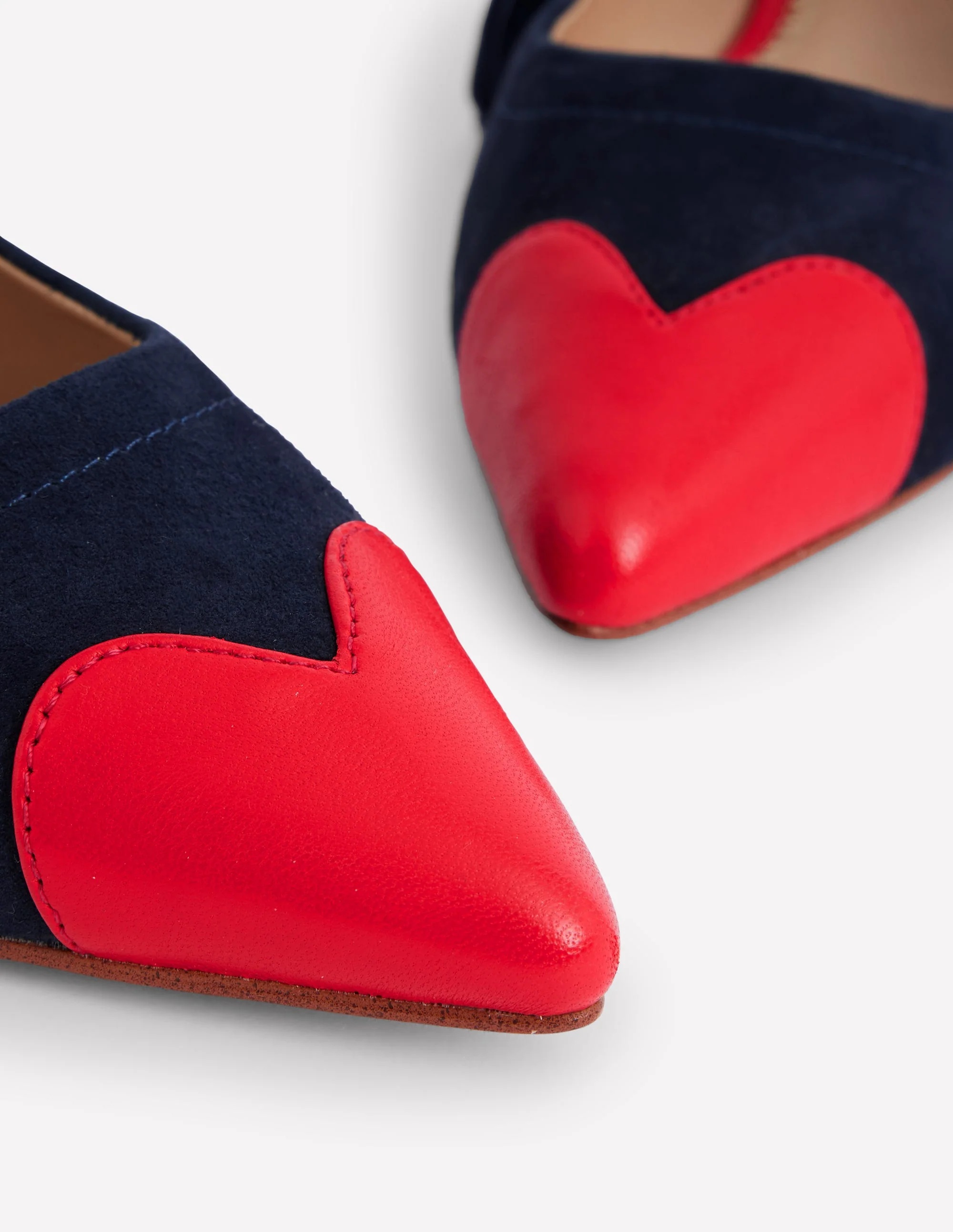 Tassel Tie Point Flat-Navy and Poppy Red - Image 4