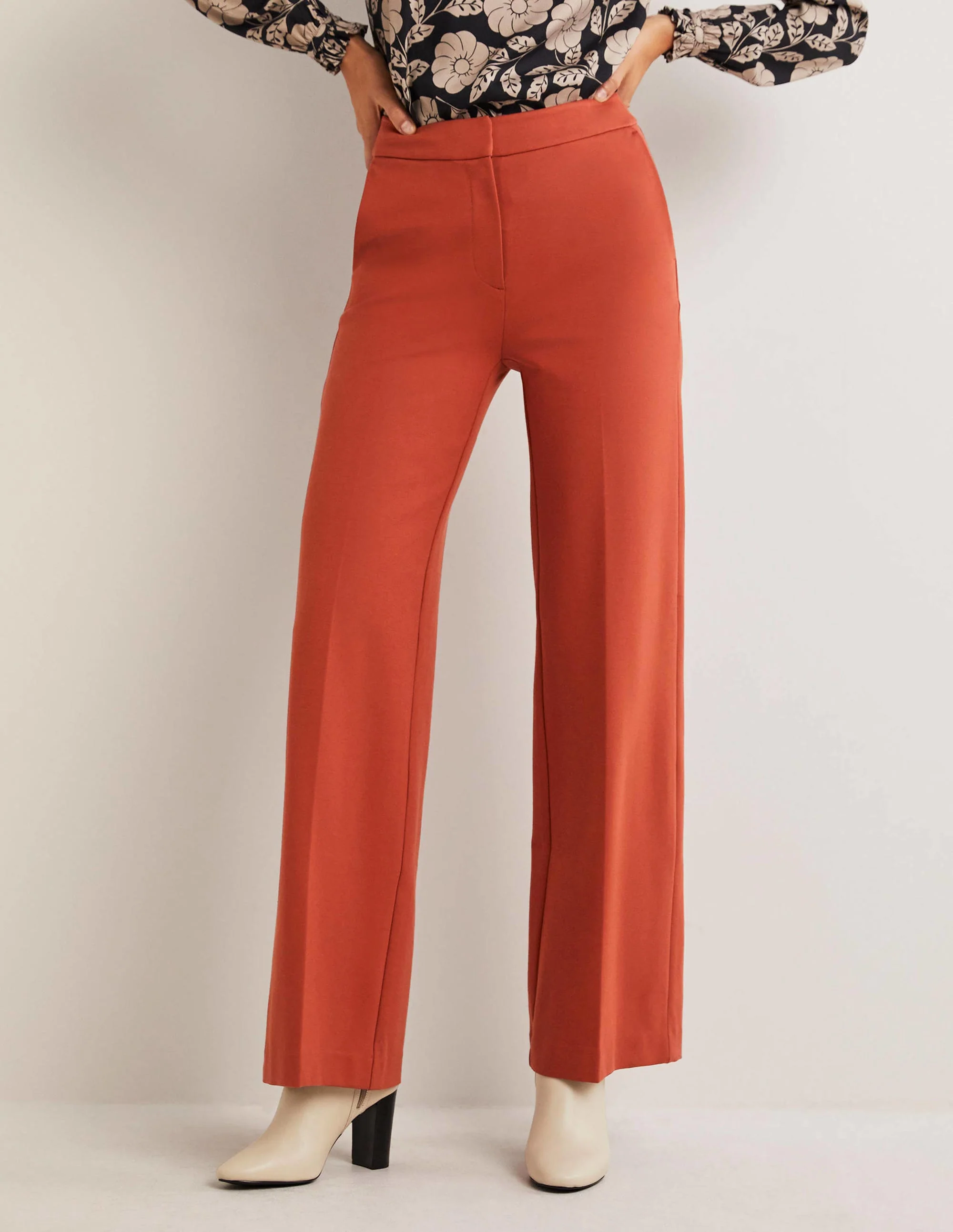 Westbourne Ponte Trousers-Chilli Oil - Image 4