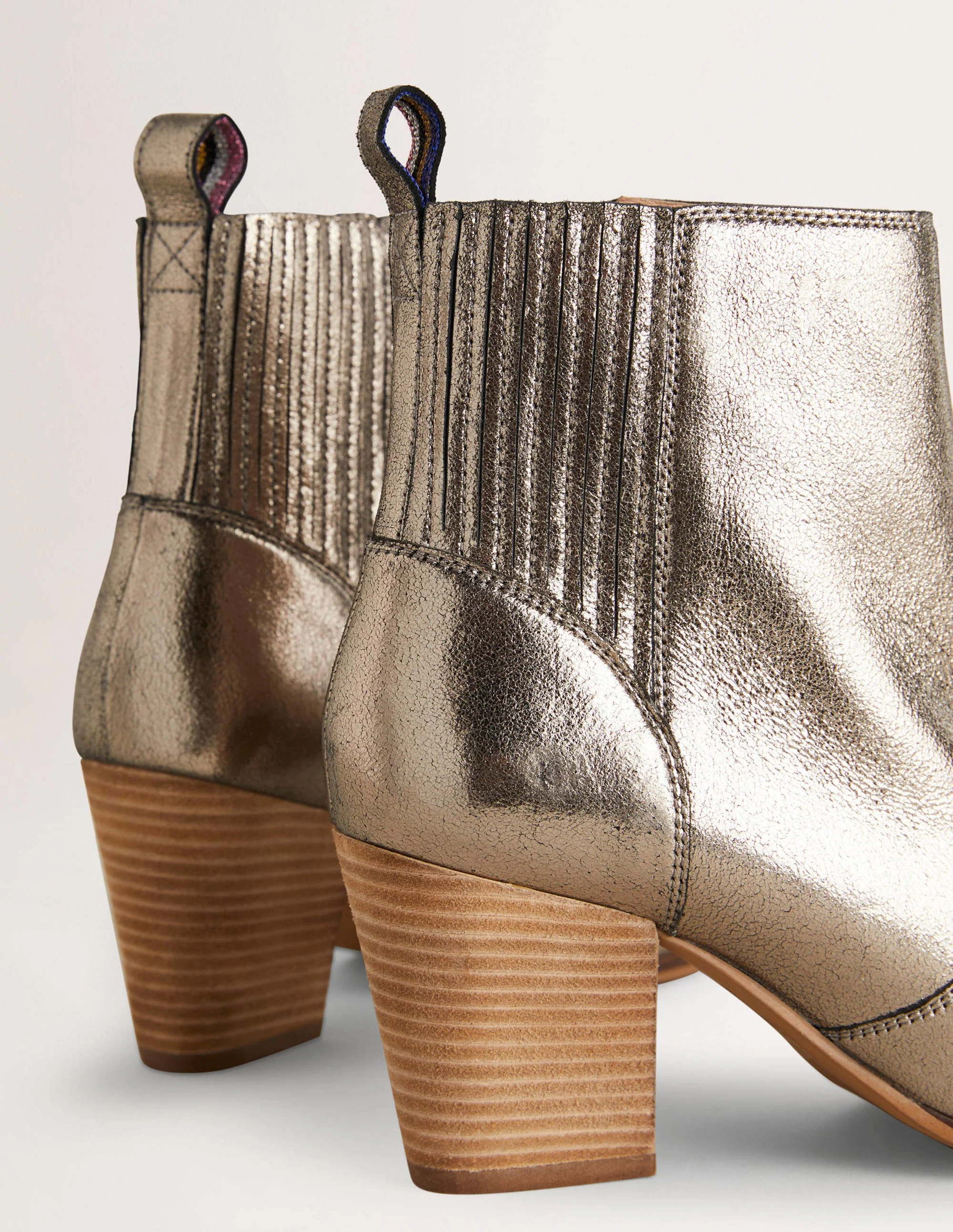 Western Ankle Boot-Silver - Image 3