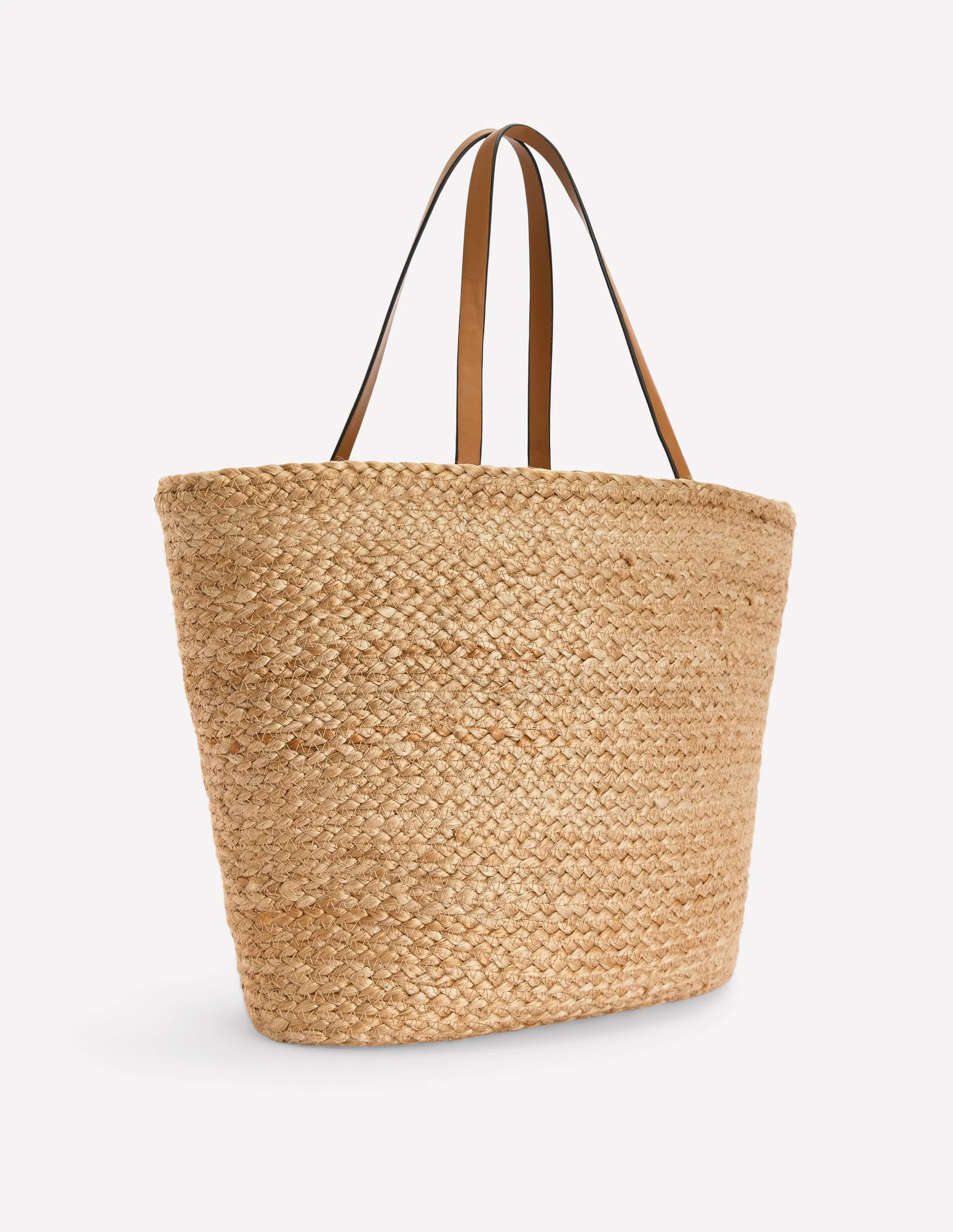 Woven Snaffle Tote-Neutral - Image 3