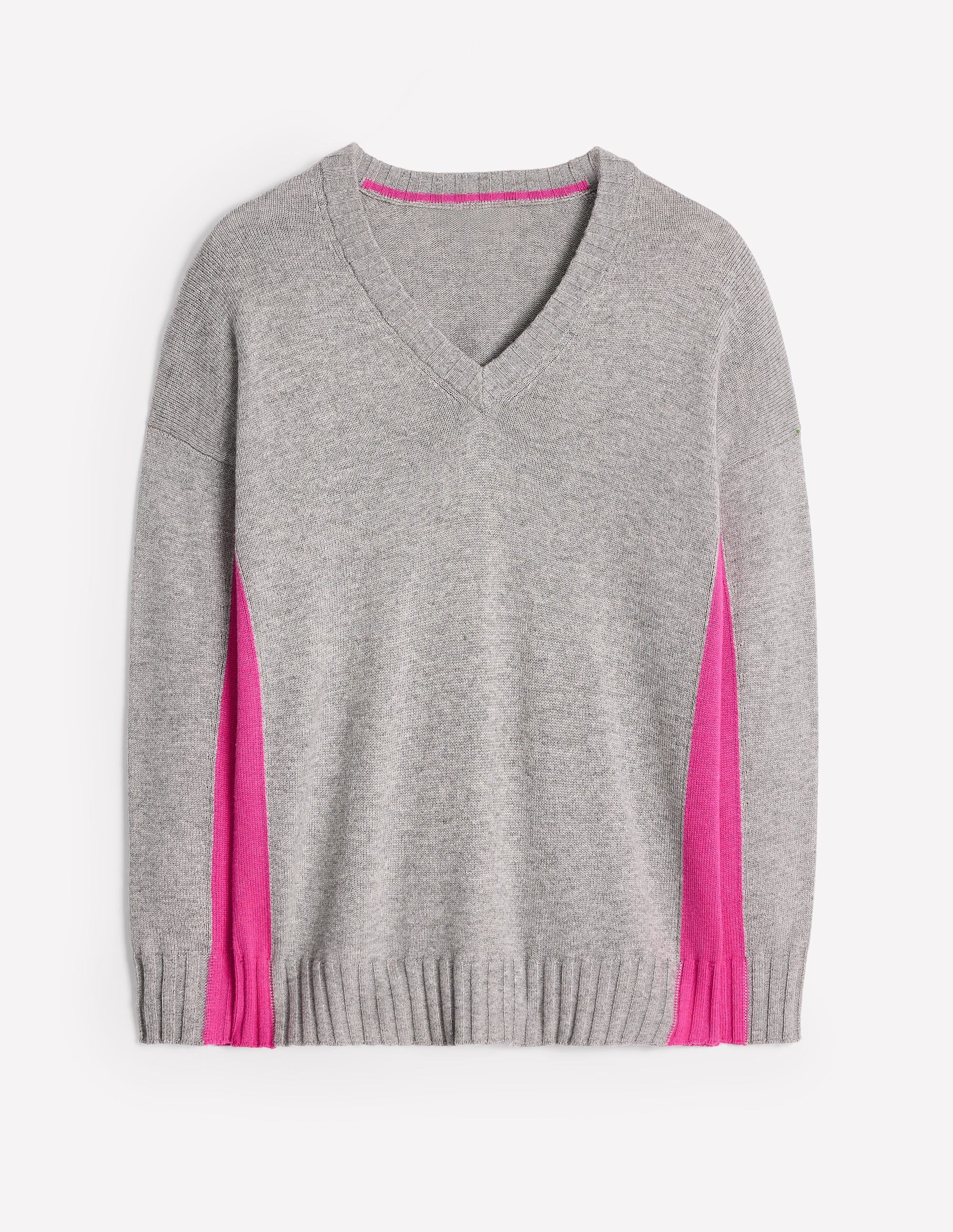 Zia Longline Jumper-Grey Melange - Image 6
